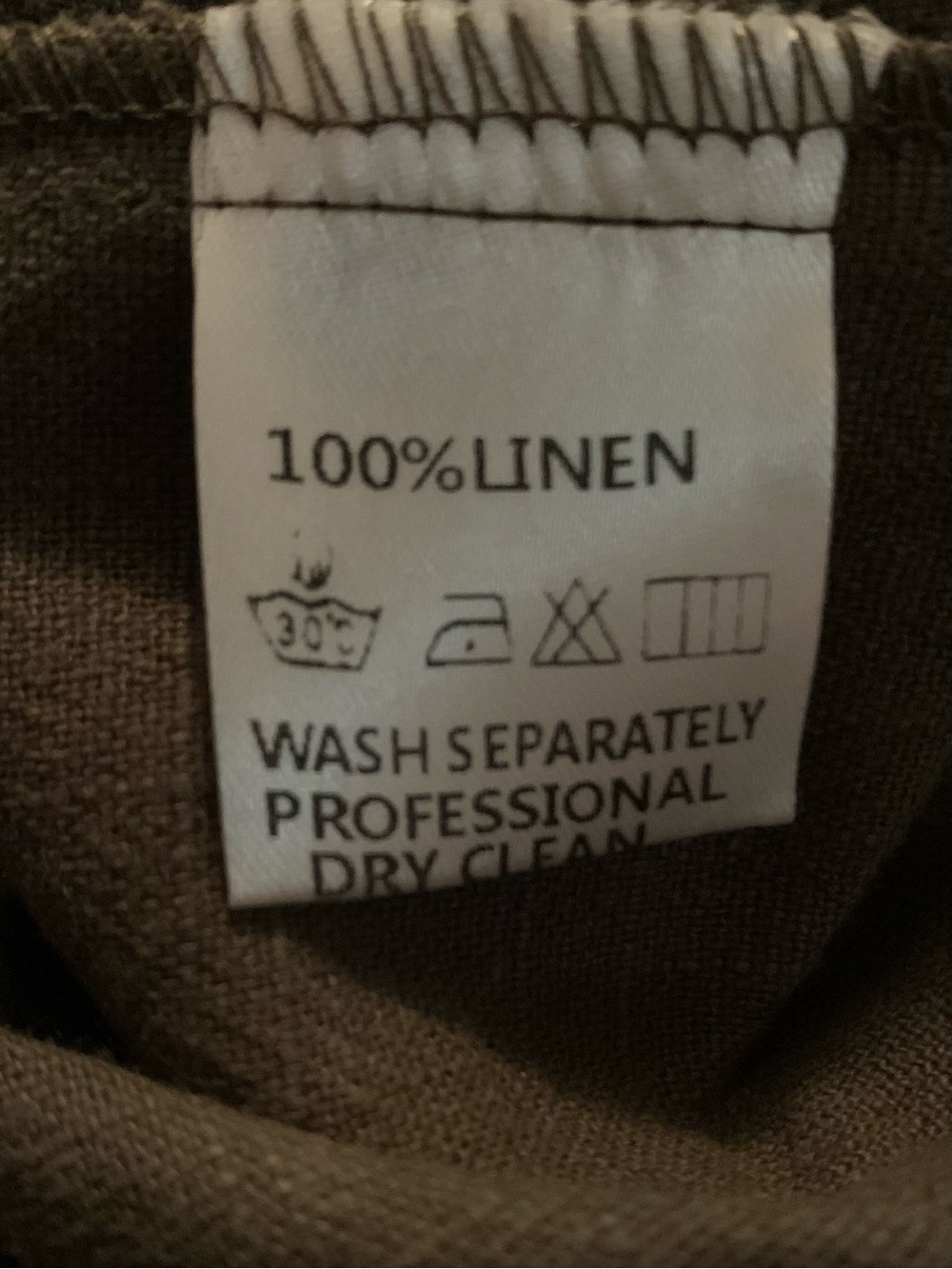 Emma Everyday Transitional Smocked Linen Pant M - Picture 5 of 7
